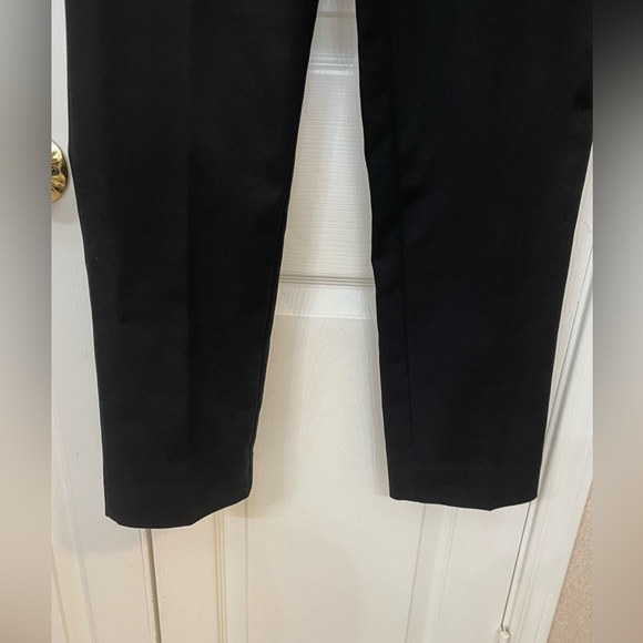 ANNE KLEIN NWT Sz 4, Retail $89 Deep Black Dress Pants; Mid Rise, Ankle Cropped. - Picture 7 of 15